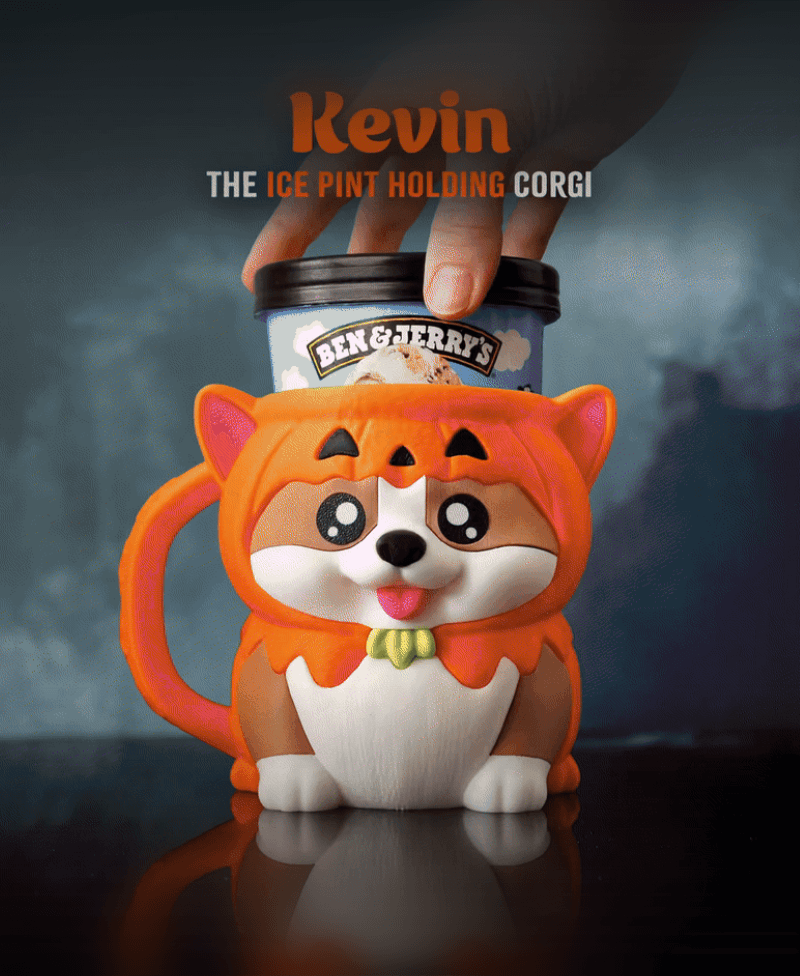 Kevin the Corgi Ice Cream Pint Holder