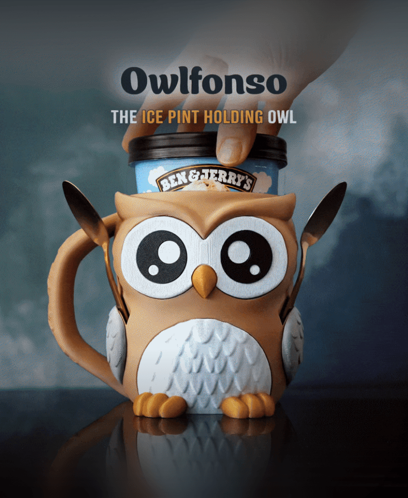 Owlfonso the Owl – Ice Pint Holder